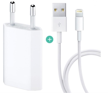 iPhone 6s Plus USB Ladegerät Netzteil 5W + Lightning Ladekabel 2m